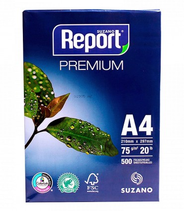 PAPEL BOND REPORT A4 DE 75GR (PQTX500H) BLANCO