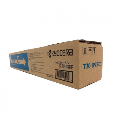 TONER KYOCERA TK-897C TASKALFA 205C/255C/FS-8520MFP CYAN ORIGINAL 6,000 PAG.