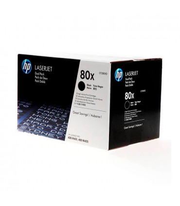 TONER HP CF280XD 80XD L.J. M401N NEGRO ORIGINAL 6,900 PAG.