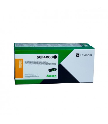 TONER LEXMARK 56F4X00 MS321, MS622 NEGRO ORIGINAL 20,000 PAG.