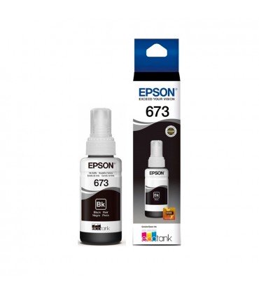 TINTA EPSON T673120-AL T673 L800/L805/L810/L850/L1800 NEGRO ORIGINAL 6,000 PAG 70ML.