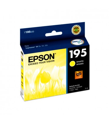 TINTA EPSON T195420 195 XP-101/XP-201 YELLOW ORIGINAL 210 PAG.