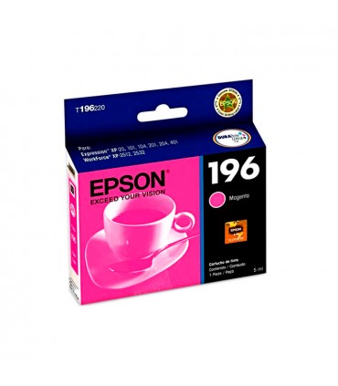 TINTA EPSON T196320-AL 196 WF2512/WF25/XP-201/XP-401 MAGENTA ORIGINAL 290 PAG.