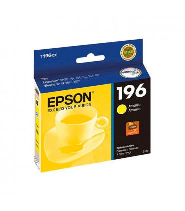 TINTA EPSON T196420 196 WF2512/WF25/XP-201/XP-401 YELLOW ORIGINAL 290 PAG.