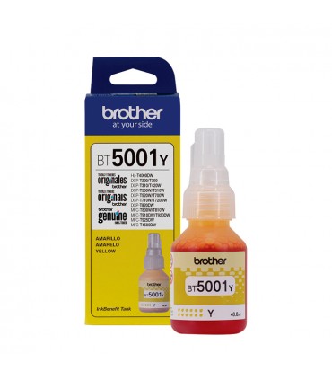 TINTA BROTHER BT5001Y dcp-t520w/dcp-t710w/dcp-t720dw/ YELLOW ORIGINAL 5,000 PAG.