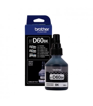 TINTA BROTHER BTD-60BK DCP-T310/DCP-T510W/MFCT910DW NEGRO ORIGINAL 6500 PAG.