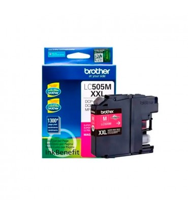 TINTA BROTHER LC-505M, DCPJ100/DCPJ105/MFCJ200 MAGENTA (1,300 PAG.)