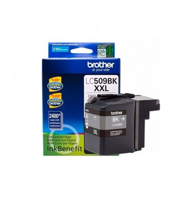 TINTA BROTHER LC-509BK, DCPJ100/DCPJ105/MFCJ200 NEGRO (2,400 PAG.)