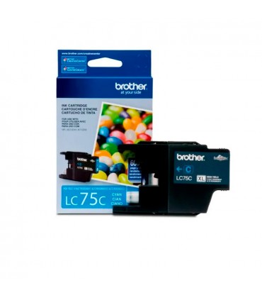 TINTA BROTHER LC-75C, MFC-J6710DW CYAN (600 PAG.)