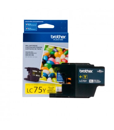 TINTA BROTHER LC-75Y, MFC-J6710DW YELLOW (600 PAG.)