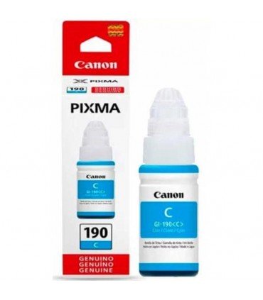 TINTA CANON GI-190C G1100/G2100/3100 CIAN ORIGINAL 70ML 7,000 PAG.