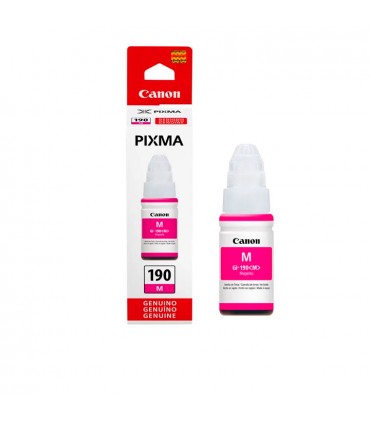 TINTA CANON GI-190M G1100/G2100/G3100 MAGENTA ORIGINAL 70ML 7,000 PAG.