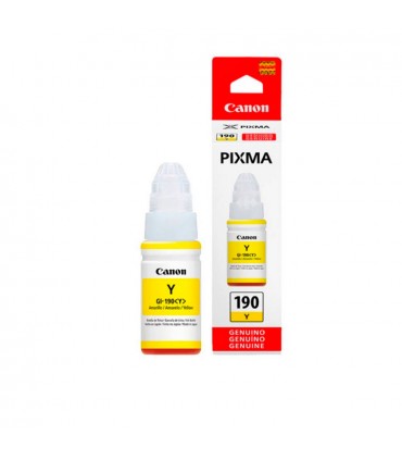 TINTA CANON GI-190Y G1100/G2100/3100 YELLOW  ORIGINAL 70ML 7,000 PAG.