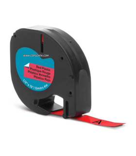 CINTA DYMO 91203 (12MM X 4 MTS) PLASTICO, TNSFR