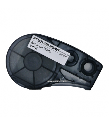 CINTA BRADY M21-750-595-WT, GENERICA PT-M21-750-595-WT-BK, (19.1MM X 6.4 MTS.) VINYL TNSFB